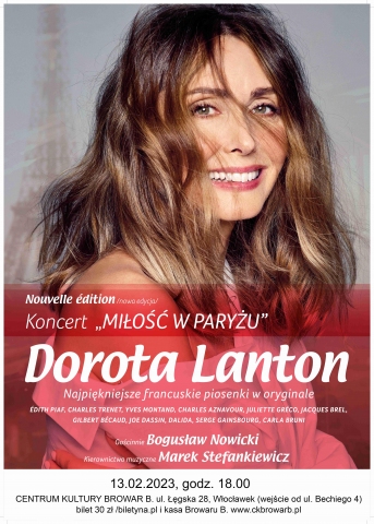 Galeria dla Koncert Walentynkowy Doroty Lanton „Miłość w Paryżu”