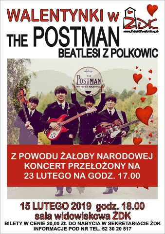 Galeria dla Koncert zespołu THE POSTMAN 